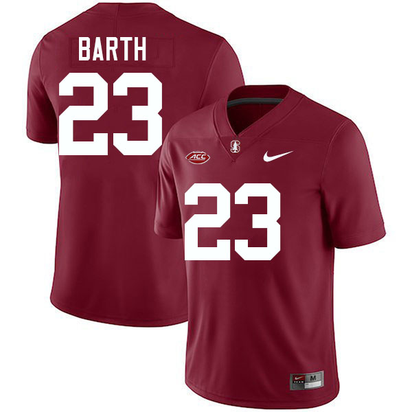 #23 Hunter Barth Stanford Cardinal College Football Jerseys Stitched-Cardinal #23 Hunter Barth Stanford Cardinal College Football Jerseys Stitched-Cardinal